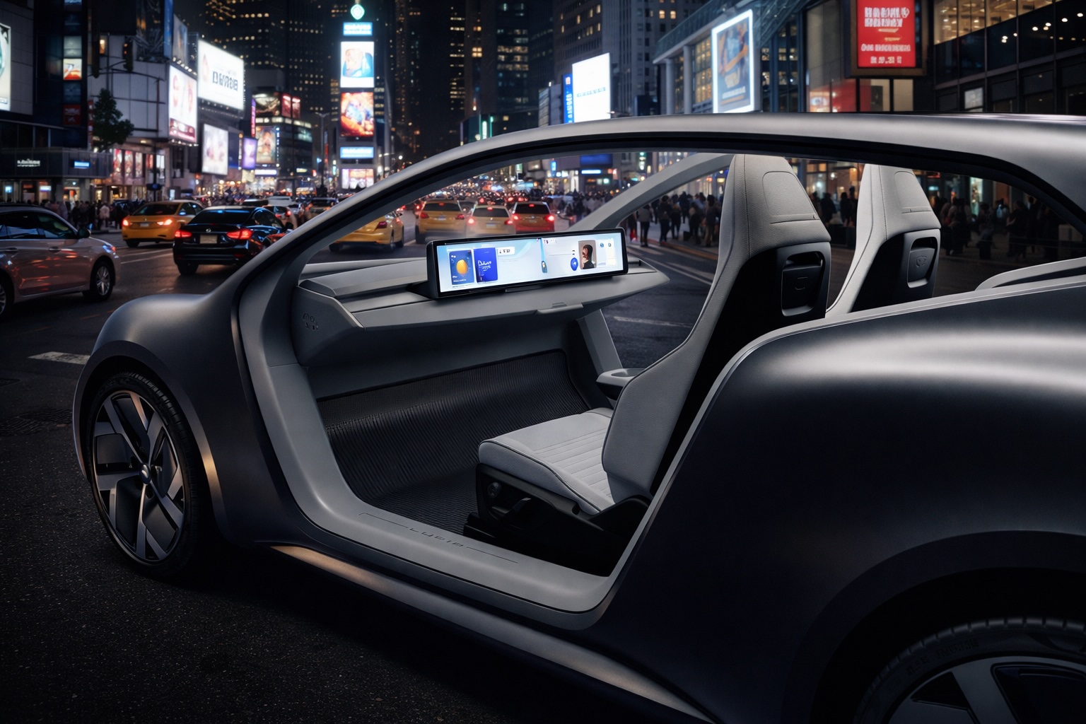 Lucid Lunar robotaxi concept [Credit: Rendering by TESLARATI]
