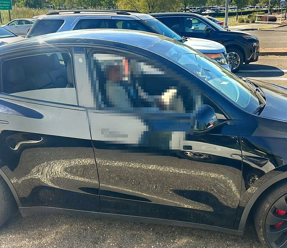 Tesla drives drunk owner, Police arrest on DUI [Credit: Vacaville Police via Facebook]